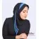مقنعه حریر فیروزه‌ای کد 38
