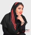 مقنعه حریر قرمز کد 38