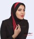 مقنعه حریر قرمز کد 38