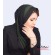 مقنعه حریر سبز زیتونی کد 38