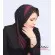 مقنعه حریر زرشکی کد 38