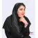 مقنعه حریر طوسی کد 38