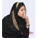 مقنعه نیم دراپه تلدار حریر طلایی کد 38