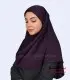 مقنعه بنفش تیره