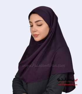 مقنعه بنفش تیره