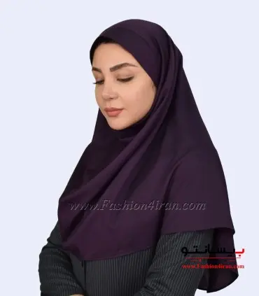 مقنعه بنفش تیره