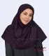 مقنعه اداری بنفش تیره