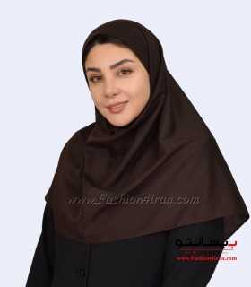 مقنعه قهوه‌ای نقاب قهوه‌ای کد 47