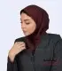 مقنعه زرشکی نقاب زرشکی کد 47