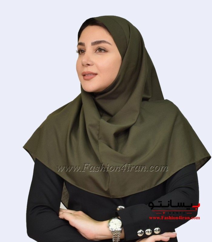 مقنعه فرم سبز نقاب سبز