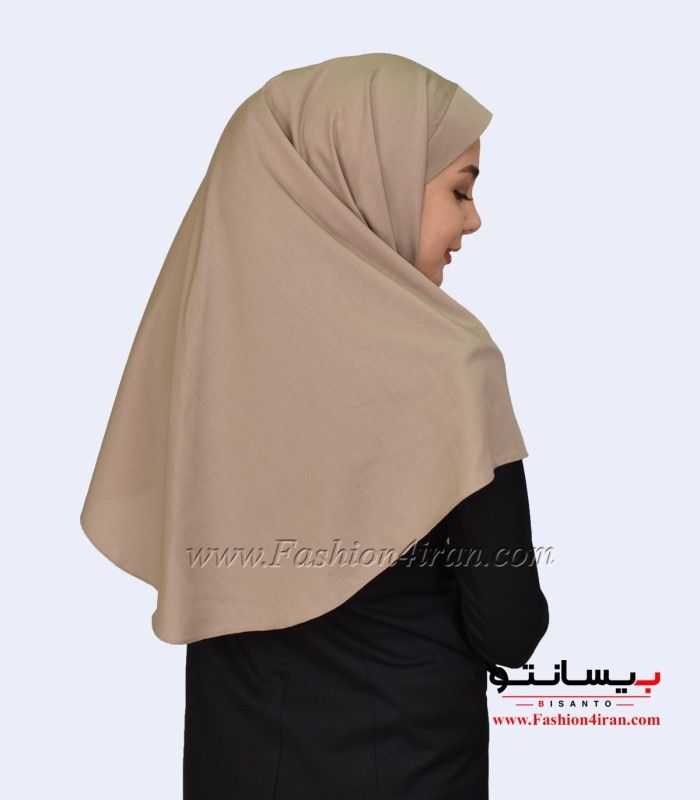 مقنعه اداری کرم نقاب کرم