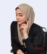 مقنعه کرم نقاب کرم کد 47