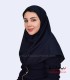 مقنعه سرمه‌ای نقاب سرمه‌ای کد 47