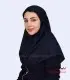 مقنعه سرمه‌ای نقاب سرمه‌ای کد 47
