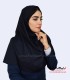 مقنعه سرمه‌ای نقاب سرمه‌ای