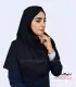 مقنعه سرمه‌ای نقاب سرمه‌ای