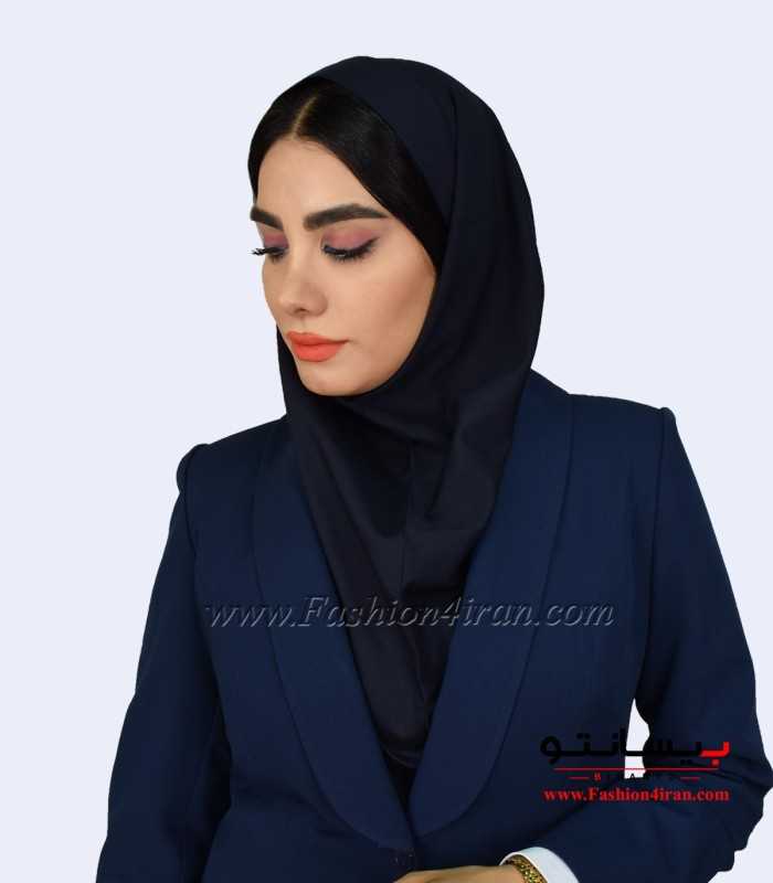 مقنعه اداری سرمه‌ای