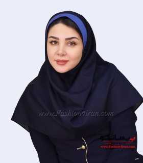 مقنعه نقاب آبی