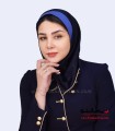 مقنعه نقاب آبی روشن کد 47