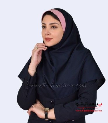 مقنعه با نقاب صورتی کد 47
