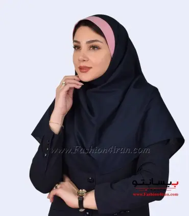 مقنعه با نقاب صورتی کد 47