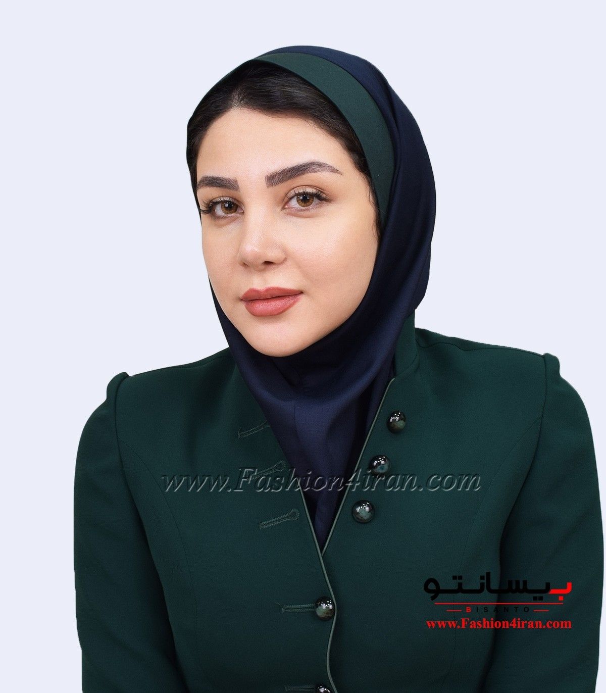 مقنعه نقاب سبز