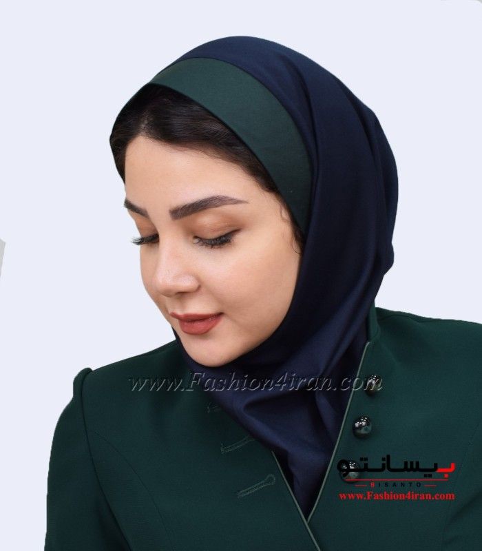 مقنعه نقاب سبز لجنی