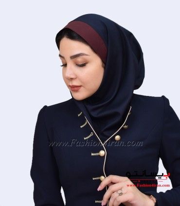 مقنعه با نقاب زرشکی