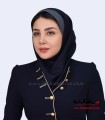 مقنعه با نقاب طوسی کد 47