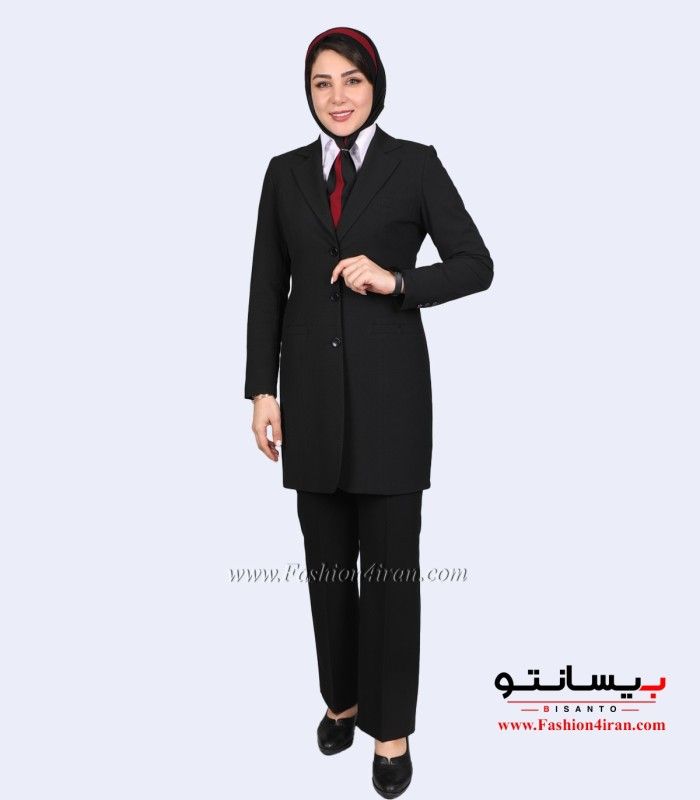 کت شلوار فیونا مشکی کد 118