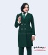 کت شلوار زنانه کرپ سبز لجنی کد 53
