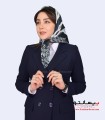 کت شلوار زنانه کرپ سرمه‌ای کد 53