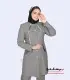 مانتو شلوار پیردوپل طوسی روشن کد 86