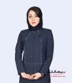 مانتو شلوار پیردوپل سرمه‌ای کد 86