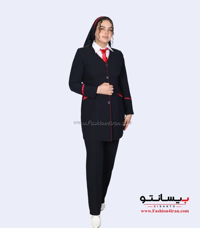 کت شلوار کرپ خرجیکار قرمز کد 75