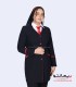 کت شلوار کرپ خرجیکار قرمز کد 75