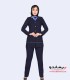 کت شلوار کرپ نازک آتی سرمه ای کد 114