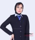 کت شلوار کرپ نازک آتی سرمه ای کد 114