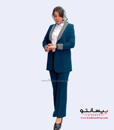 کت شلوار فیونا خرجیکار طوسی کد 117
