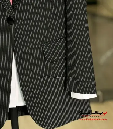 کت شلوار زنانه دیپلمات مشکی کد 111