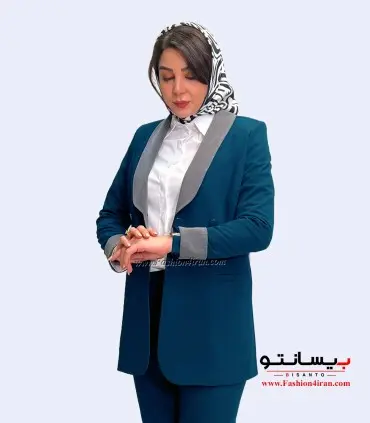 کت شلوار فیونا خرجیکار طوسی کد 117