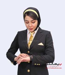 کت شلوار فیونا دکمه طلایی