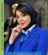 مقنعه فرم مینی اسکارفی تل آبی کد 8