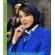 مقنعه فرم مینی اسکارفی تل آبی کد 8