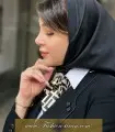 دستمال گردن فندی مشکی طلایی کد 3