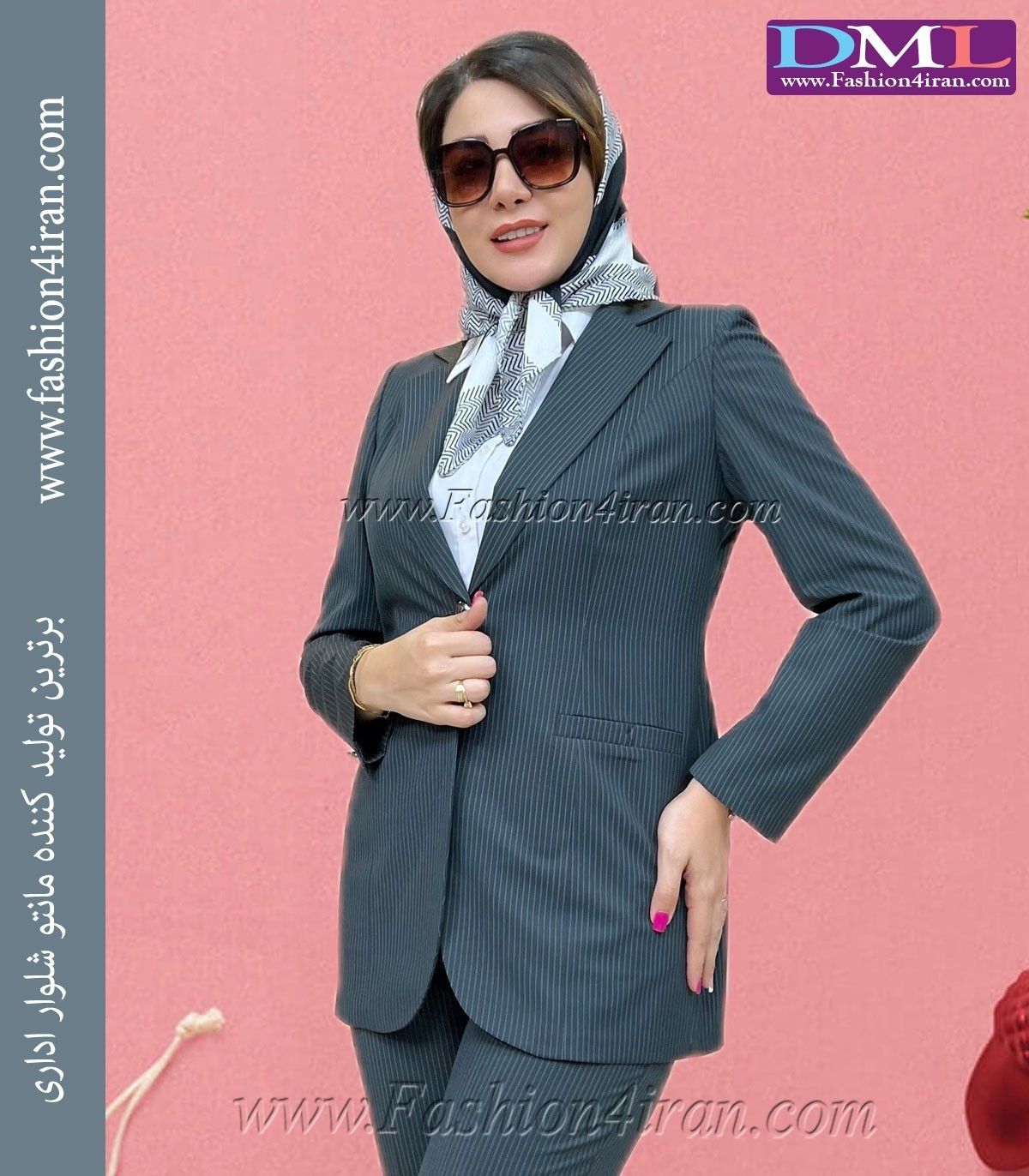 کت شلوار دیپلمات سرمه‌ای کد 105