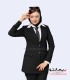کت‌ شلوار زنانه کرپ مشکی