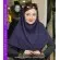 مقنعه کرپ بنفش تیره کد 11