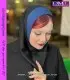 مقنعه اداری تل آبی کاربنی کد 13