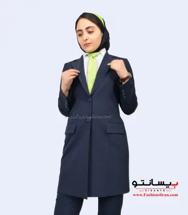 کت شلوار زنانه پیردوپل سرمهای